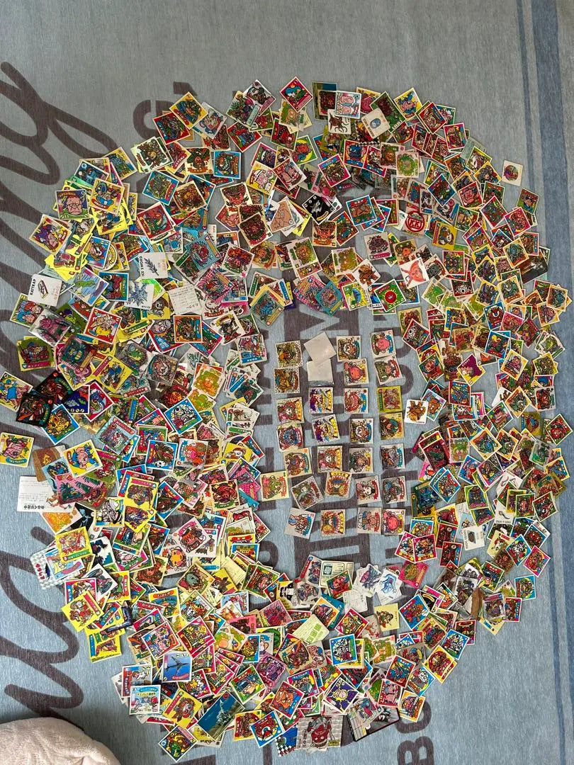 About 1,000 Bikkuriman stickers!