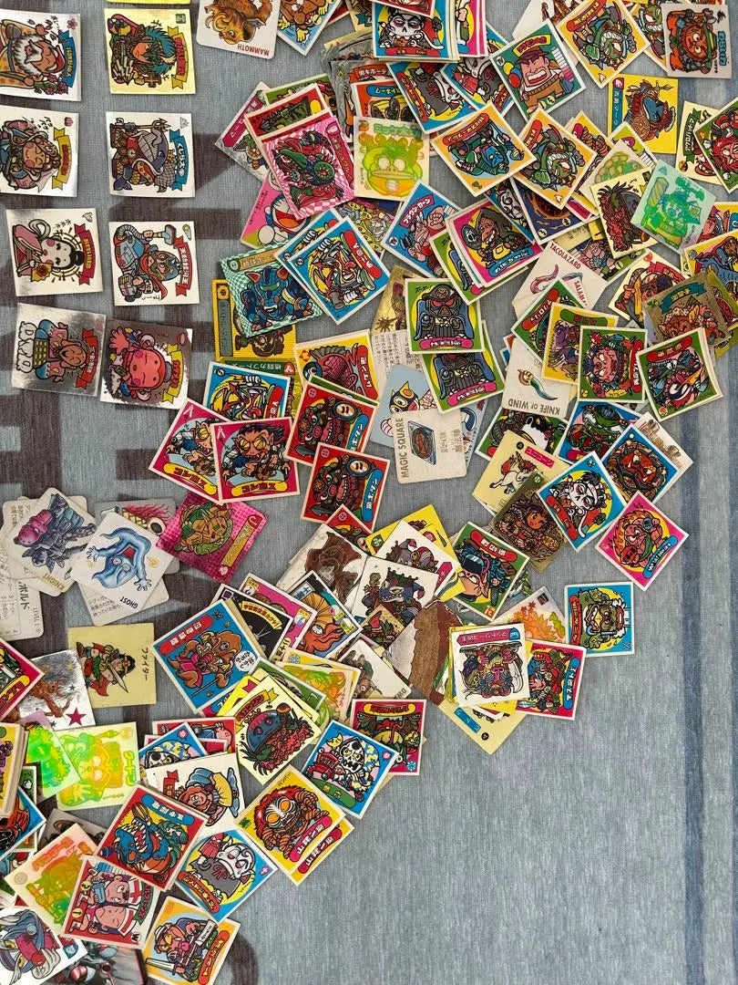 About 1,000 Bikkuriman stickers!