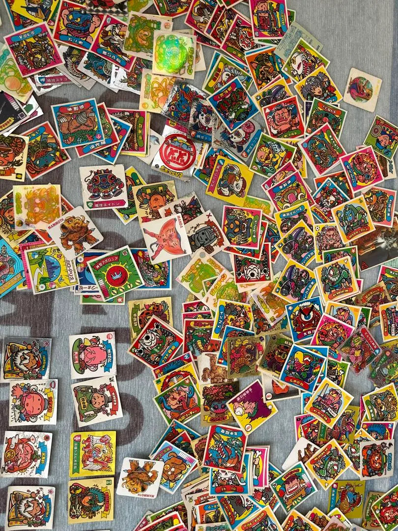 About 1,000 Bikkuriman stickers!