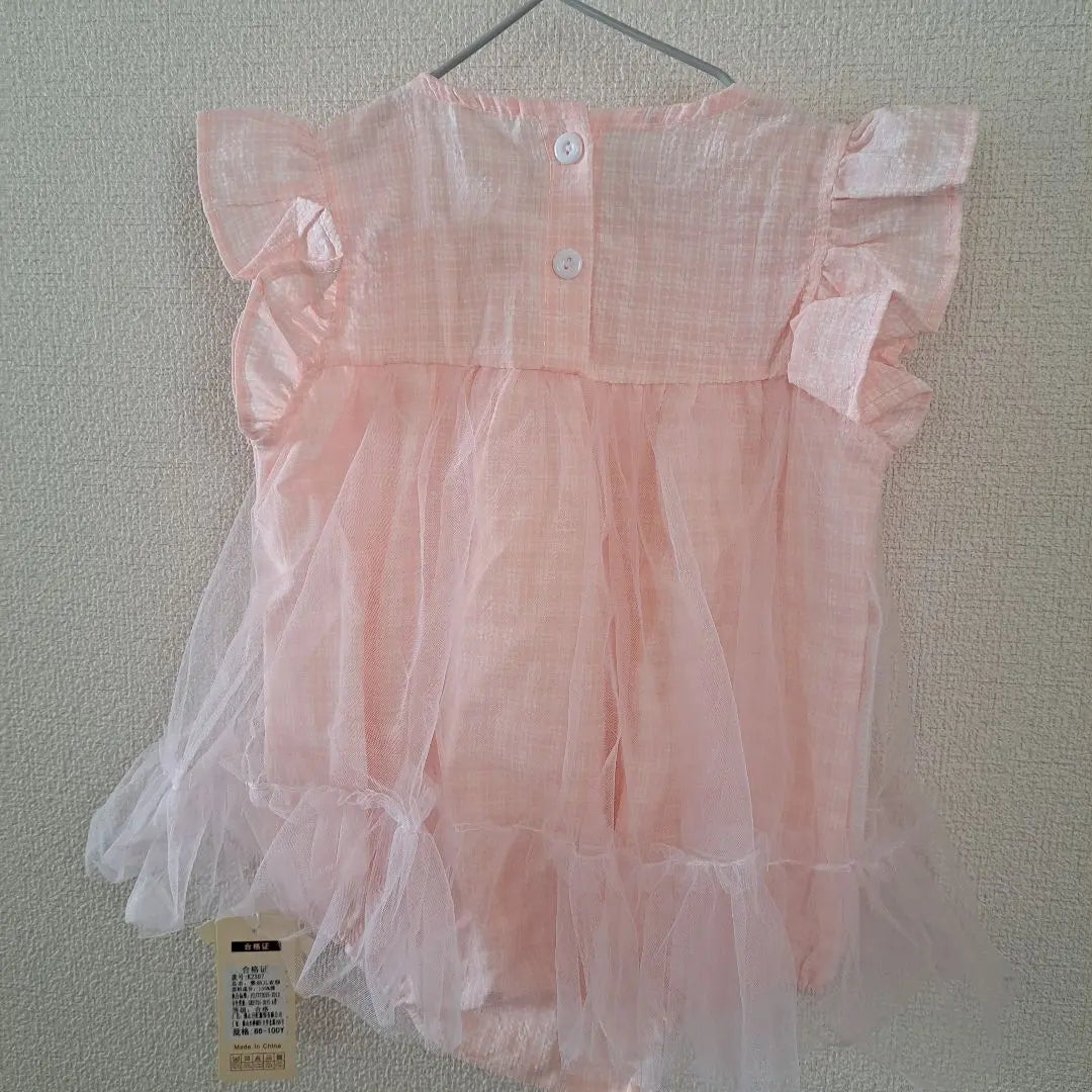 80 Ribbon Tutu Romper Pink Girls Fluffy Tulle Fabric 1