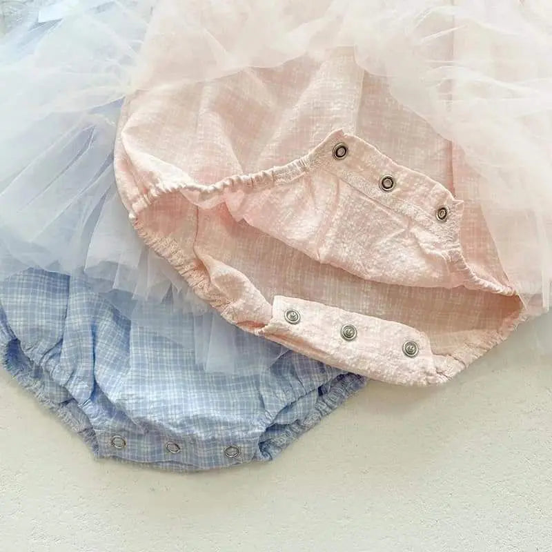 80 Ribbon Tutu Romper Pink Girls Fluffy Tulle Fabric 1