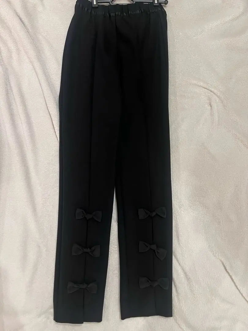 CHESTY ribbon pants size 0 black long pants