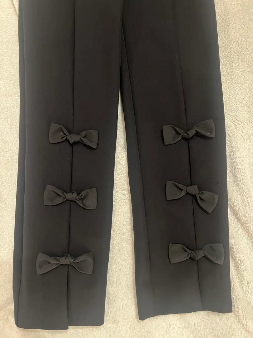 CHESTY ribbon pants size 0 black long pants