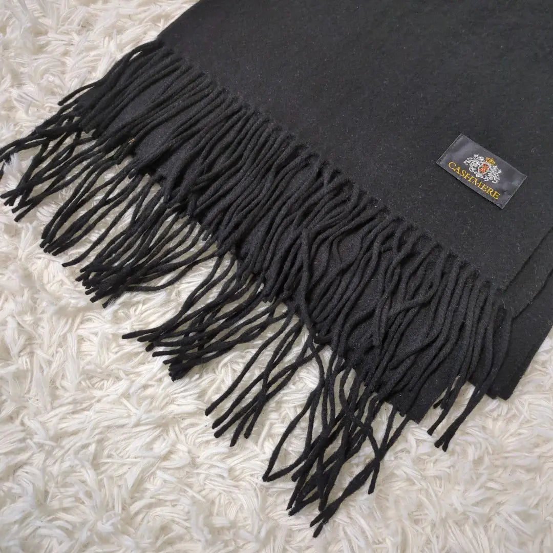 ✨ Beautiful condition✨Shawl, high-quality cashmere, 100%, Kyoto Western umbrella, black