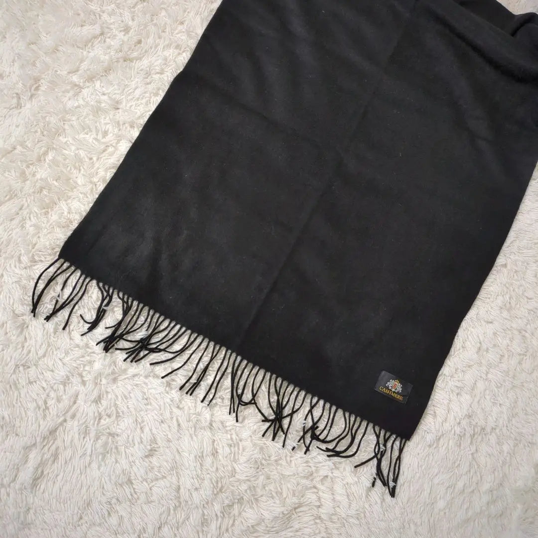 ✨ Beautiful condition✨Shawl, high-quality cashmere, 100%, Kyoto Western umbrella, black