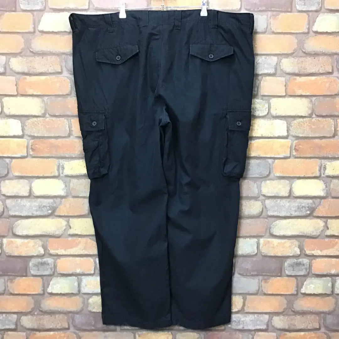 ★Super BIG!!★Beautiful silhouette★USA vintage clothing wide cargo pants CA1-016