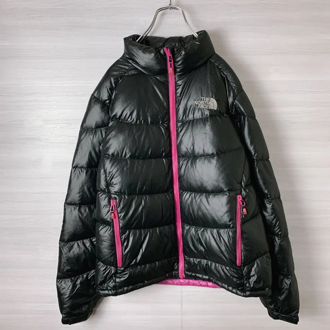 The North Face Women's Down Jacket Black Pink L Heisei Gal Y2K