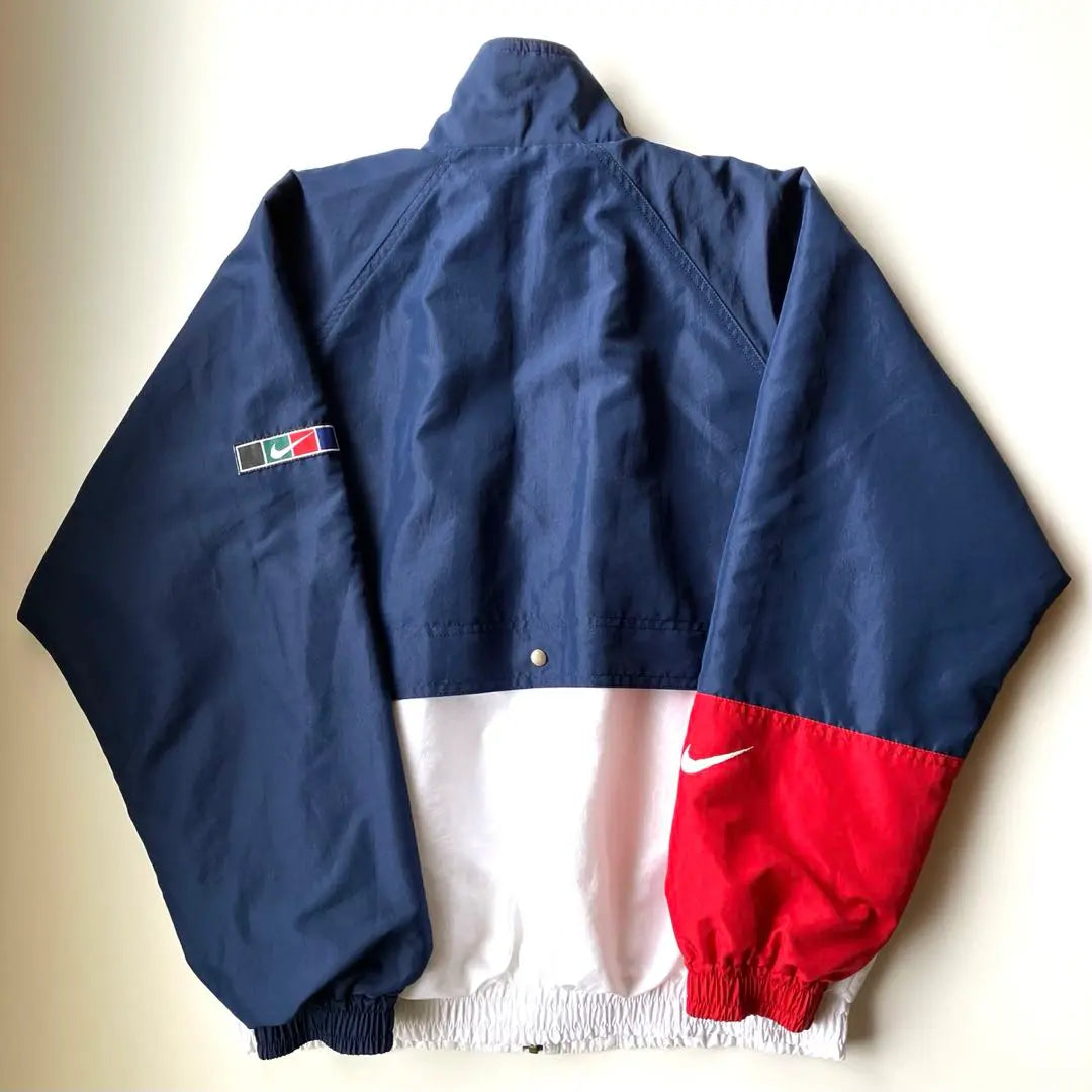 [Excellent quality ☆ 90s] NIKE ☆ Nike ☆ Tricolor ☆ Nylon jacket ☆ BTS google