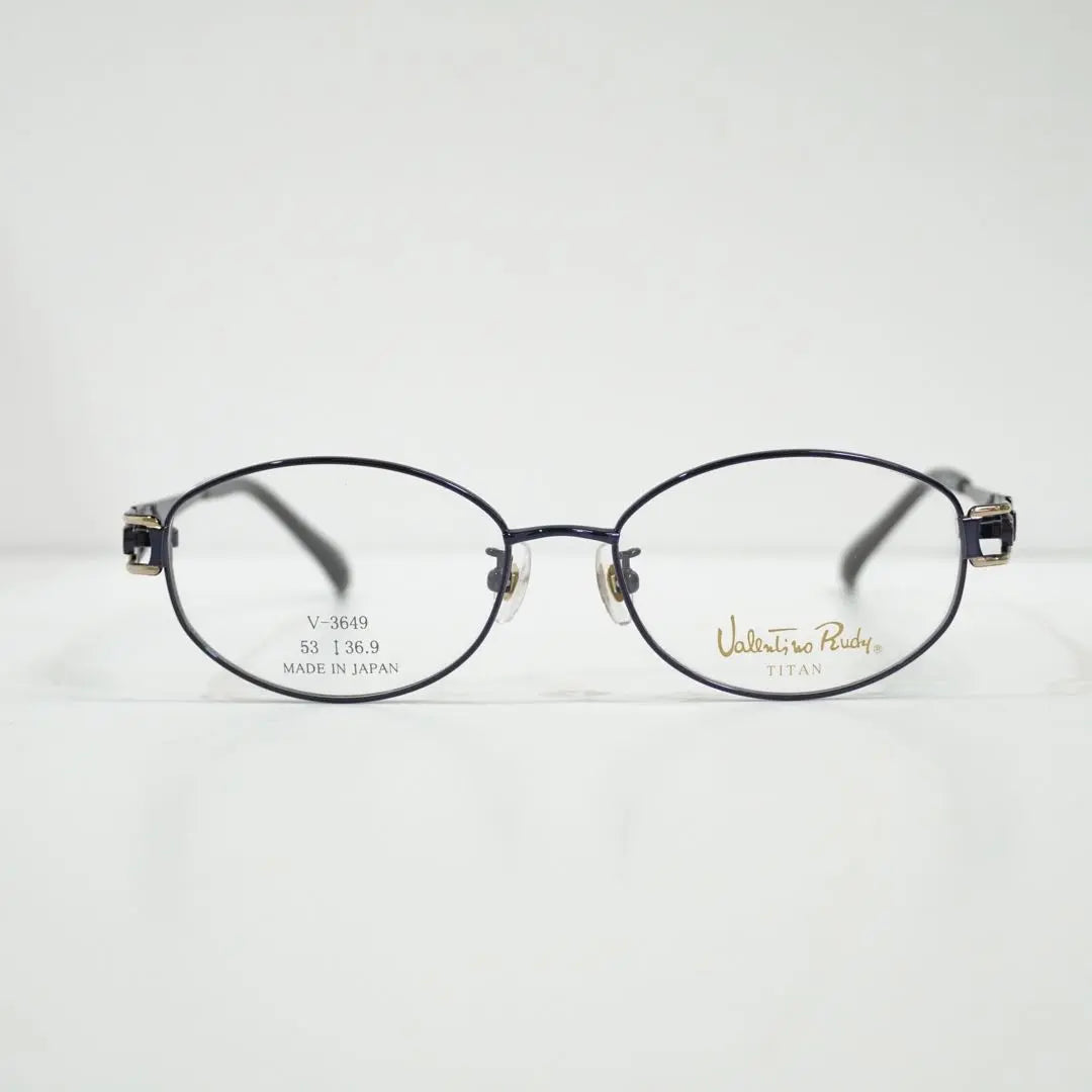 Brand new, unused, made in Japan, high-quality black purple glasses frame with side design, black