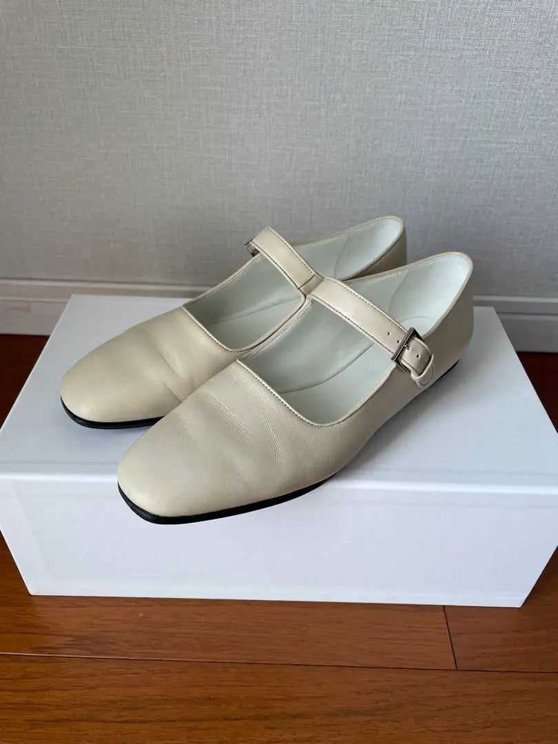 The Row Eva Leather Mary Jane Flat Shoes 36 | The Row ザロウ エヴァ レザー メリージェーン フラットシューズ 36