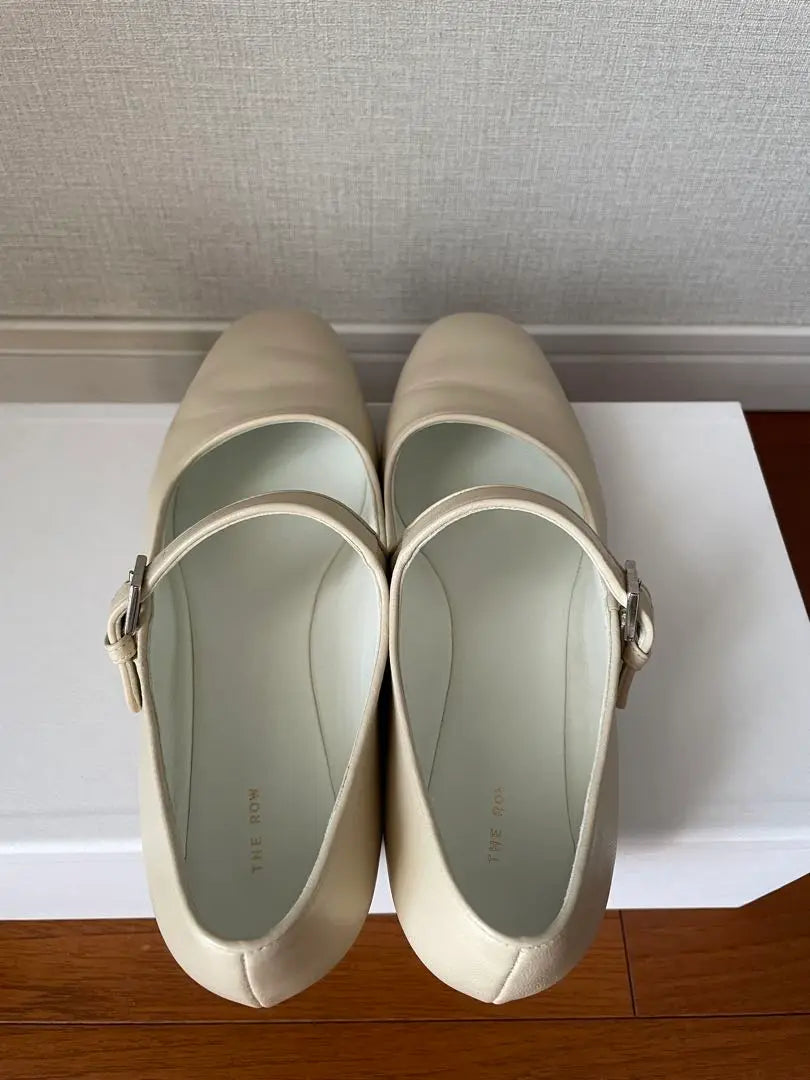 The Row Eva Leather Mary Jane Flat Shoes 36 | The Row ザロウ エヴァ レザー メリージェーン フラットシューズ 36