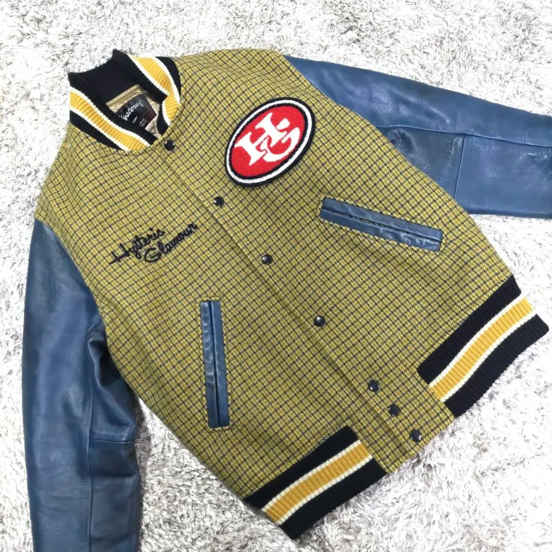 Vintage Hysteric Glamour Stadium Jacket Pile Logo M