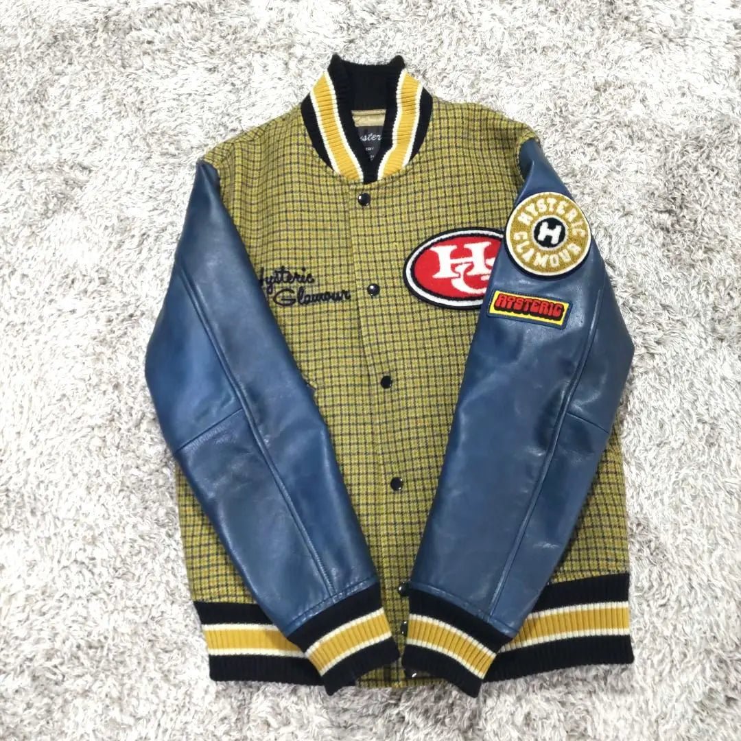 Vintage Hysteric Glamour Stadium Jacket Pile Logo M