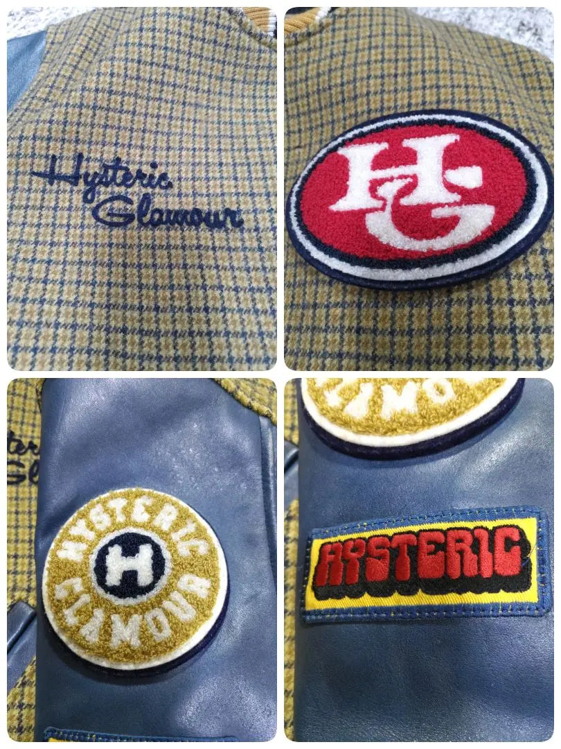 Vintage Hysteric Glamour Stadium Jacket Pile Logo M