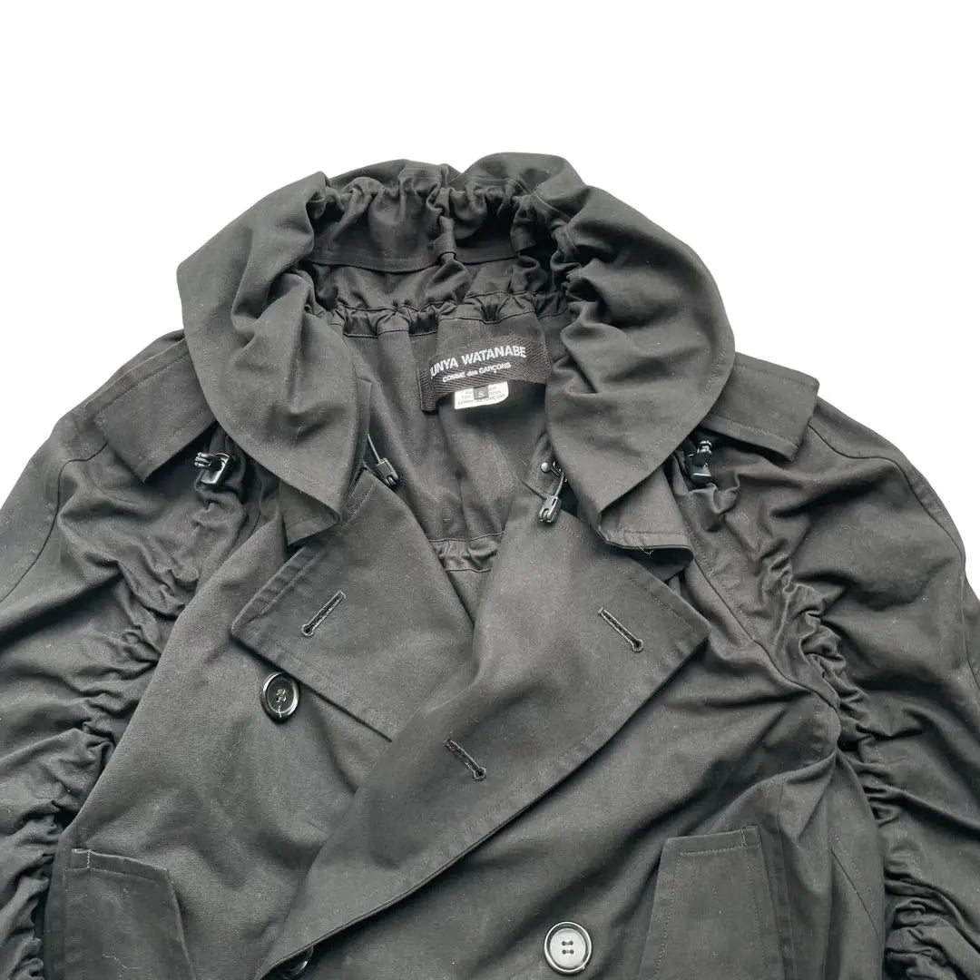 Junya Watanabekom Degarson short trench coat draw cord | ジュンヤワタナベコムデギャルソン　ショートトレンチコート　ドローコード