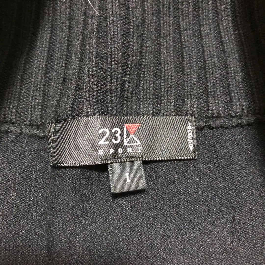 [Rare] 23 Ward GOLF Zip-up Hoodie Ribbed Silver Glitter Button Down