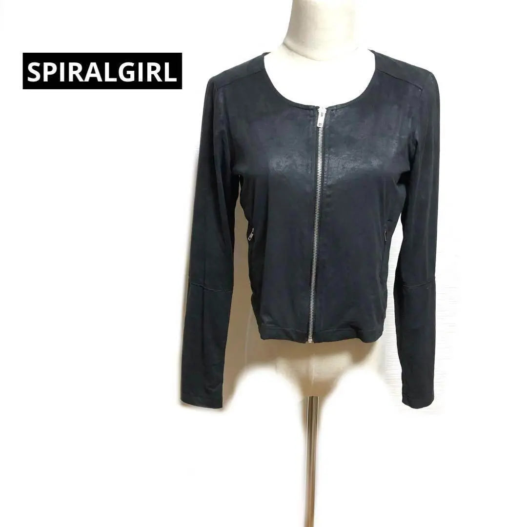 [Spiral Girl] SPIRALGIRL Faux Suede Short Jacket