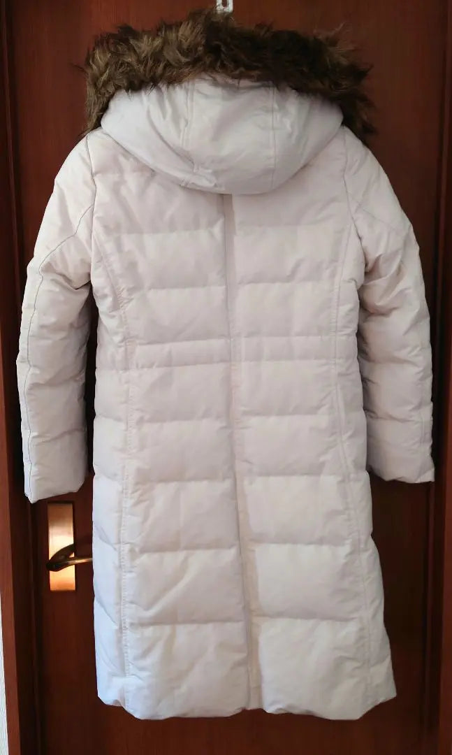 UNIQLO White Long Down Jacket, Beautiful Condition