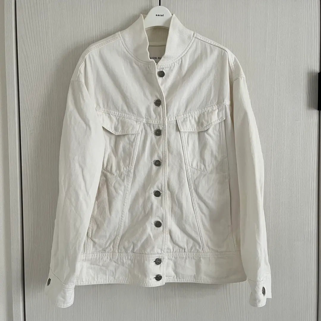 LE CIEL BLEU White Denim Jacket Blouson | LE CIEL BLEU ルシェルブルー ホワイトデニムジャケット ブルゾン