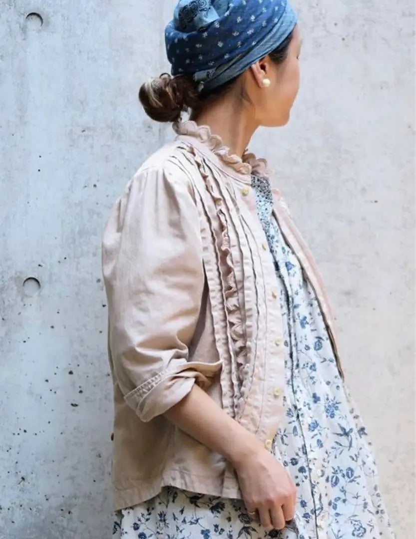 New 45R High-quality flower tappet dress sold out item for a loose jacket 68,200 yen