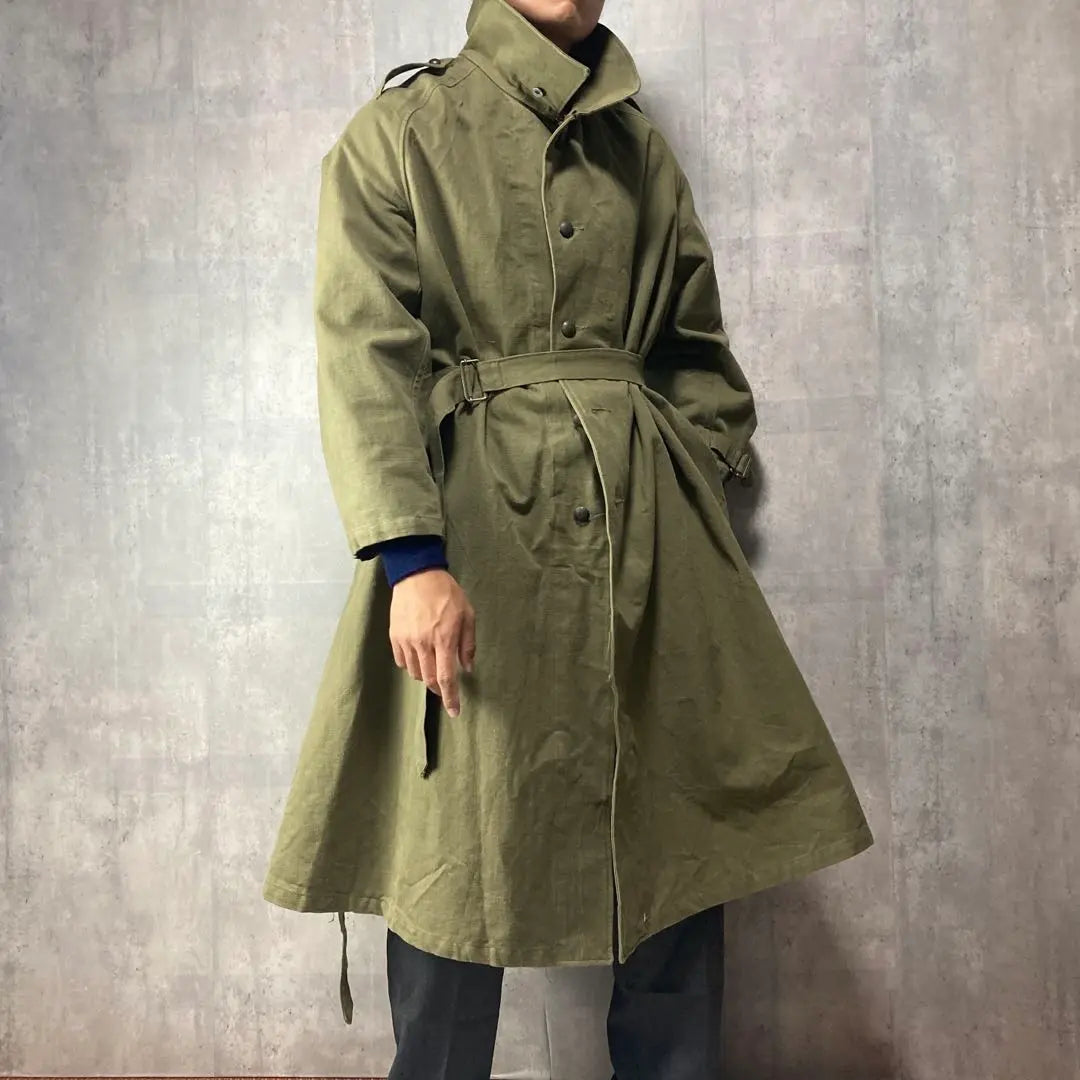 Actual 40s Vintage French Army M35 Motorcycle Coat Military