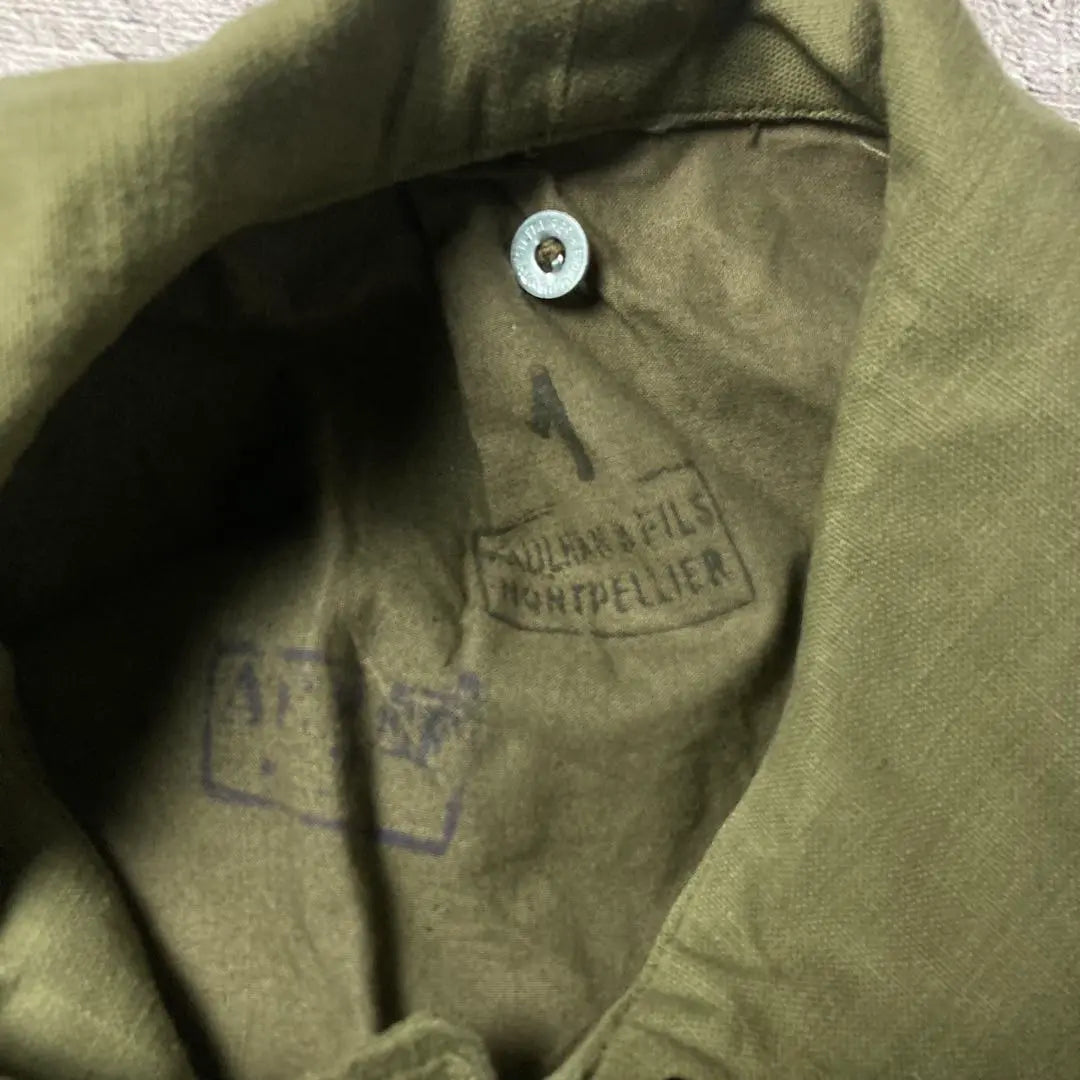 Actual 40s Vintage French Army M35 Motorcycle Coat Military