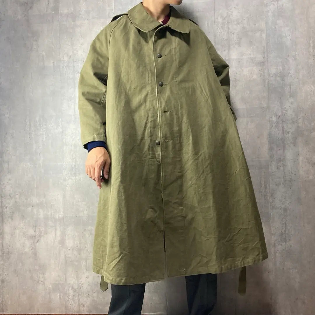 Actual 40s Vintage French Army M35 Motorcycle Coat Military