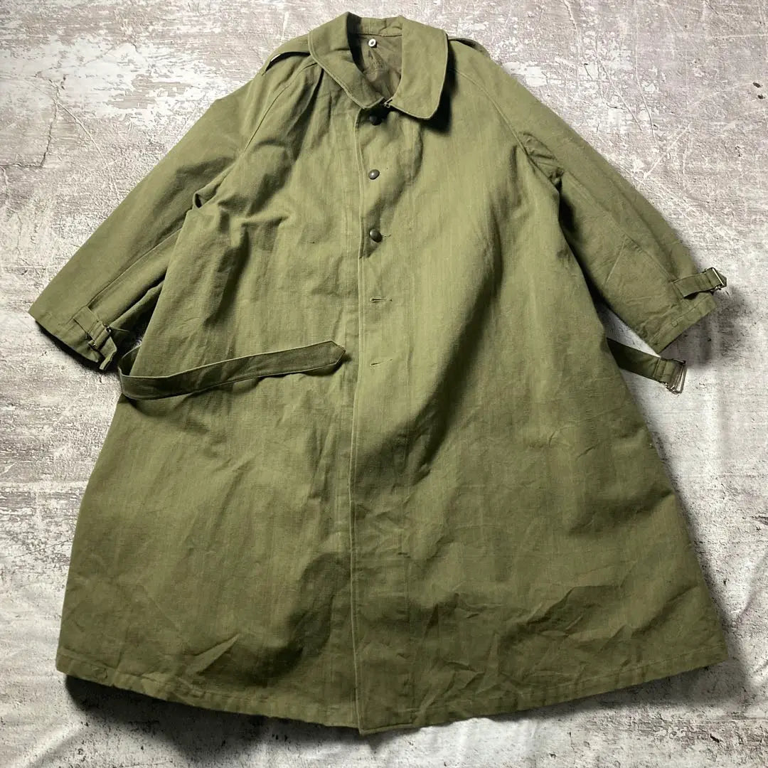 Actual 40s Vintage French Army M35 Motorcycle Coat Military