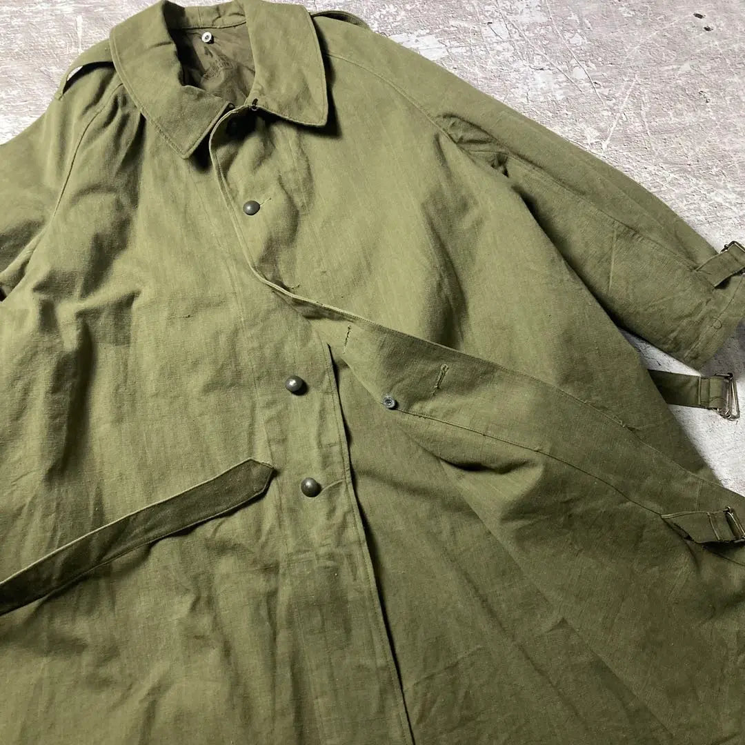 Actual 40s Vintage French Army M35 Motorcycle Coat Military