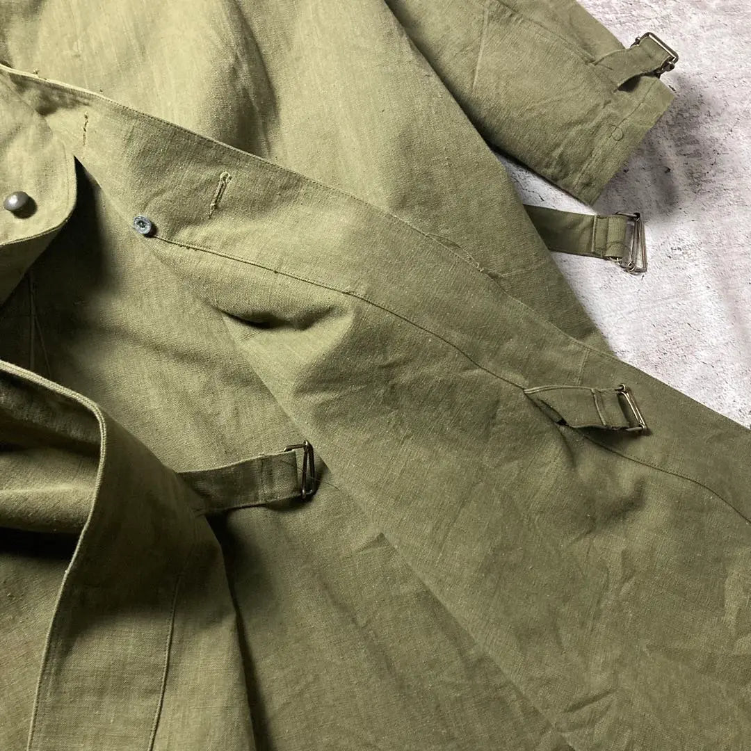 Actual 40s Vintage French Army M35 Motorcycle Coat Military