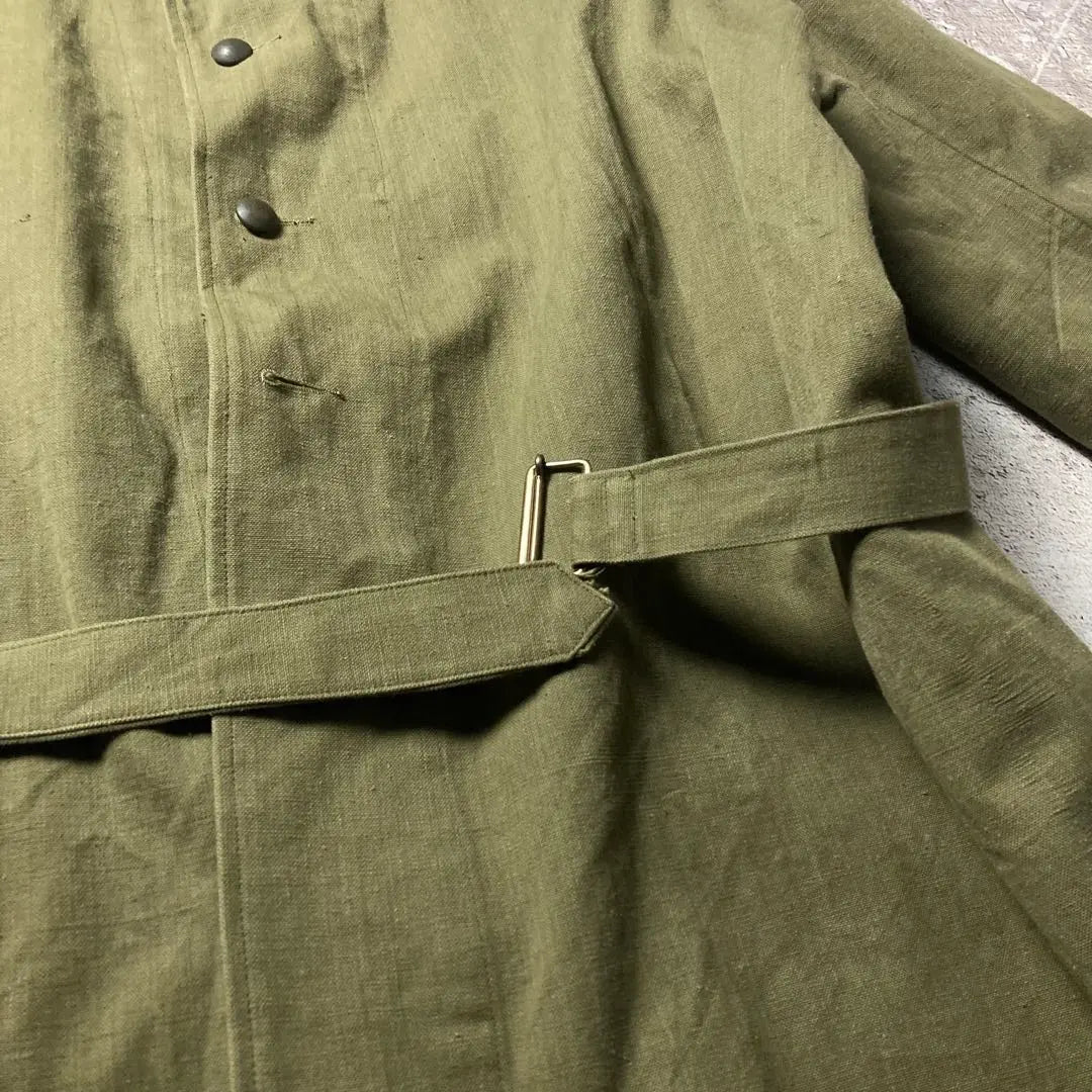 Actual 40s Vintage French Army M35 Motorcycle Coat Military