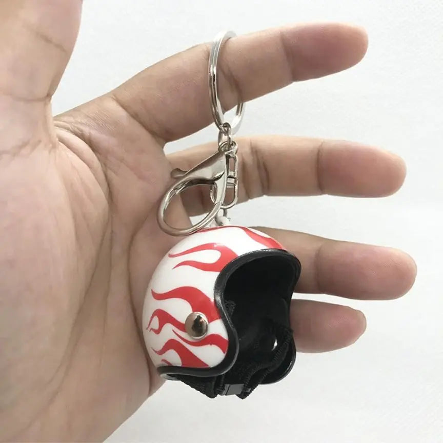 Desktop Decoration Motorcycle Helmet Keychain Women and Men's Helmet Gift