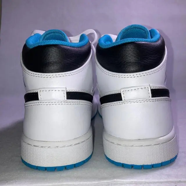 Air Jordan 1 MID White Light Blue Black 26.5cm