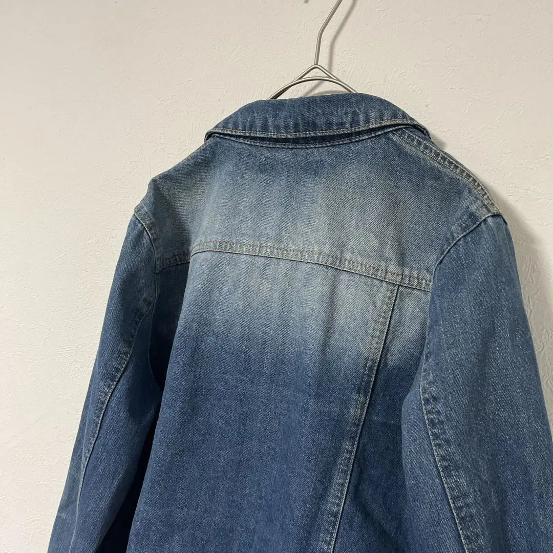 a4583★Ozock★Chaqueta vaquera G Jean azul informal escolar M