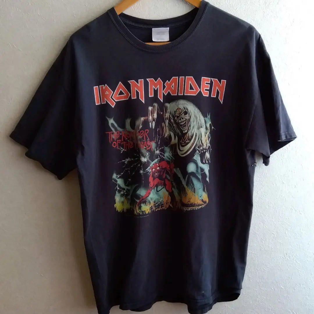 Camiseta anti-Haines de Iron Maiden de los años 00 para hombre talla L