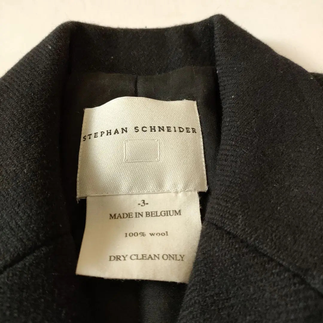 Stephen Schneider Black Chester Coat Jacket Martin Margiela