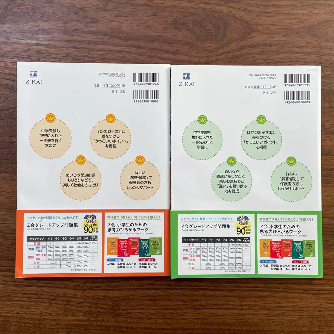 Z -kai upgrade problem collection elementary school 1.2 years Samidori Social Science 2 books set