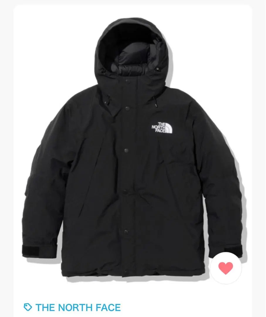 ⭐︎Good condition North Face Mountain Down Jacket XL Black Gore-Tex