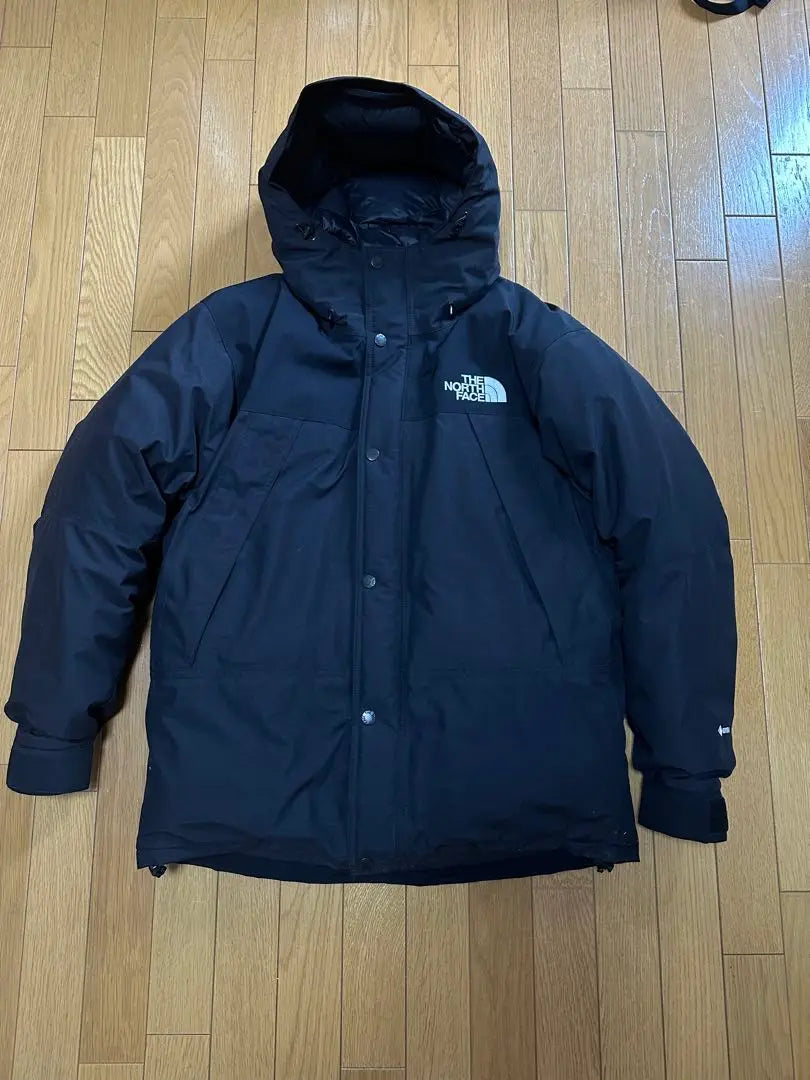 ⭐︎Good condition North Face Mountain Down Jacket XL Black Gore-Tex