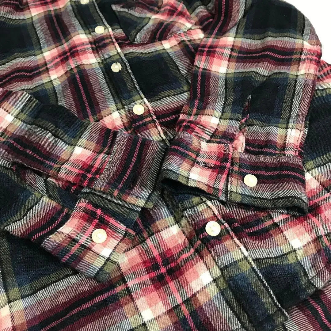 Children's clothing 130cm Abercrombie shirt Check pattern flannel shirt F1A048