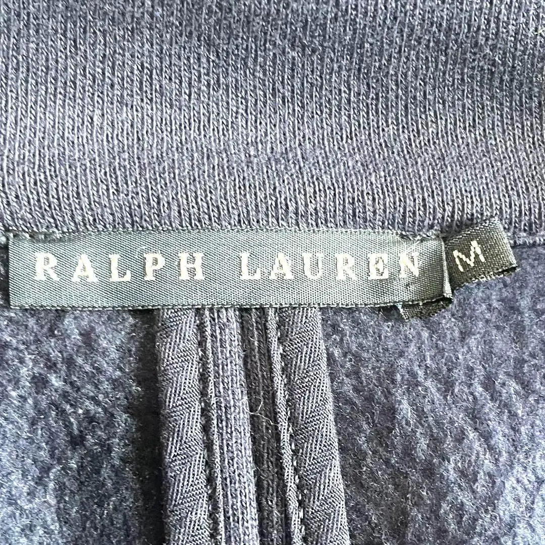 [Ralph Lauren] Navy Blue Tailored Jacket Emblem Gold Button M