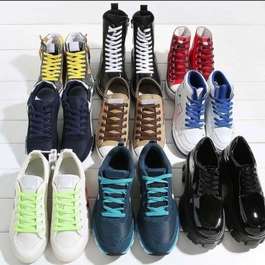 2 shoelaces, flat 120cm sneakers, Nike Adidas