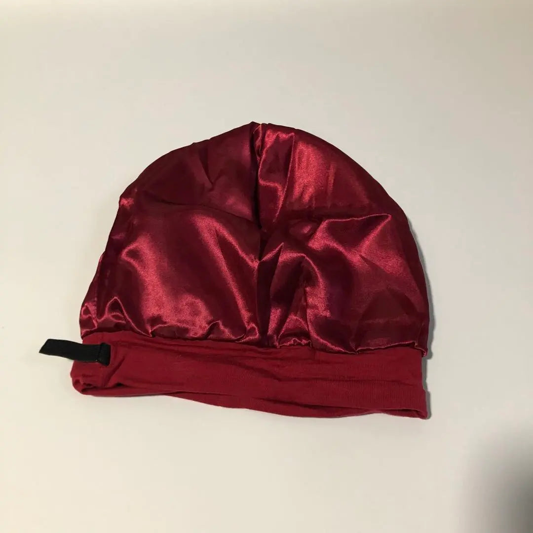 Gorro de dormir para mujer, hombre, primavera, verano, otoño, gorro de cuidado, color rojo vino