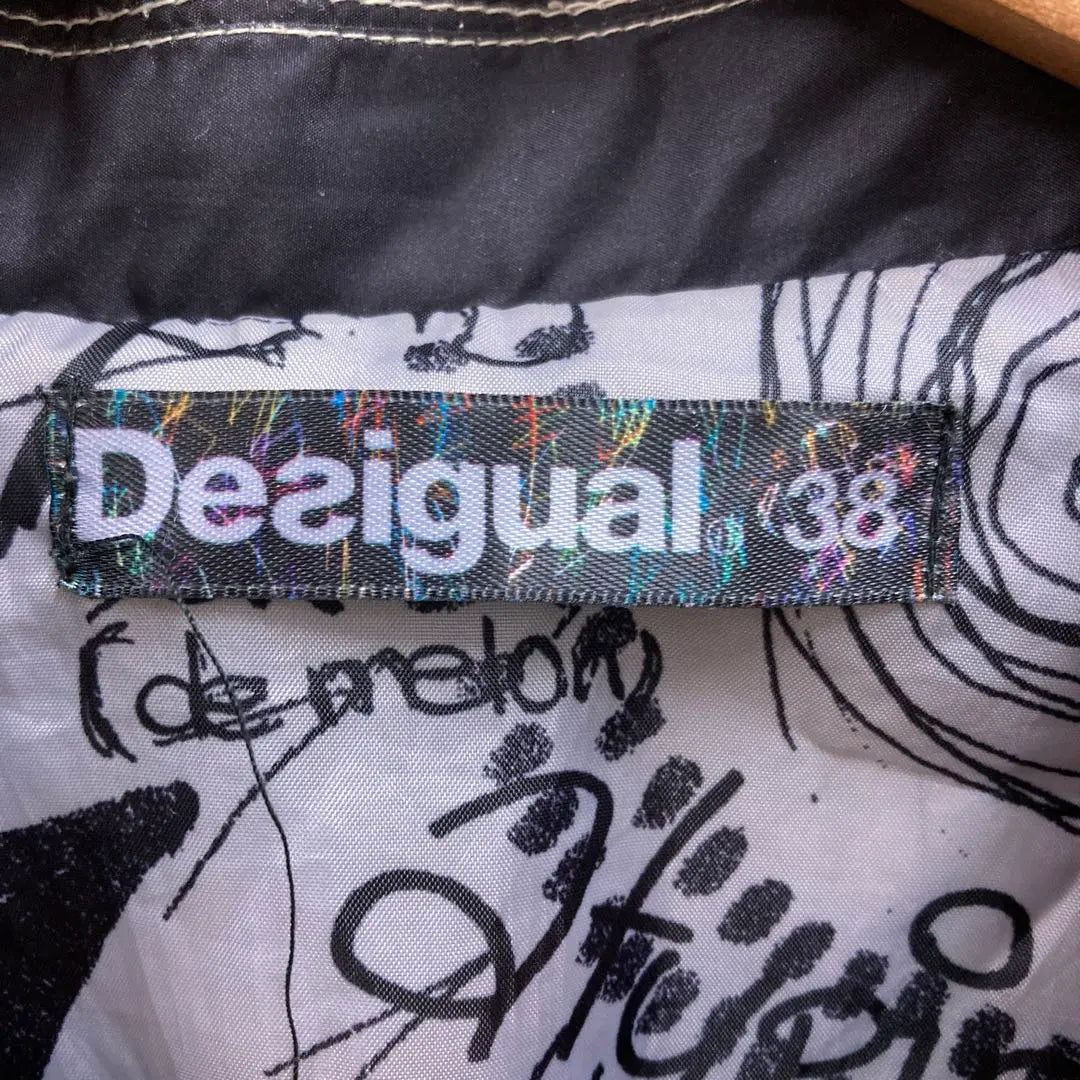 Chaqueta larga con estampado floral de Desigual Luxury Old Clothing Art