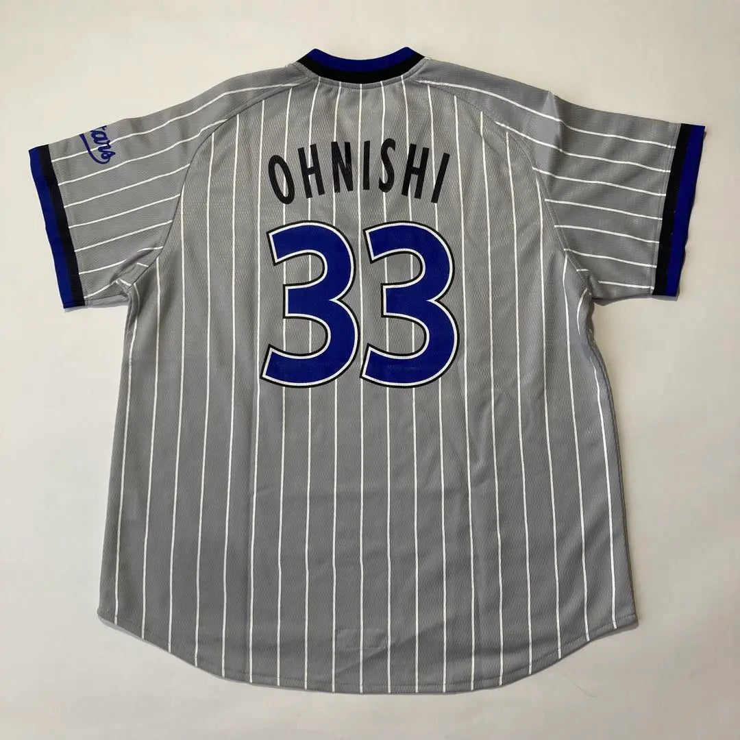 [Raro] Camiseta de béisbol del uniforme de Onishi Hiroaki de Yokohama BayStars, talla S