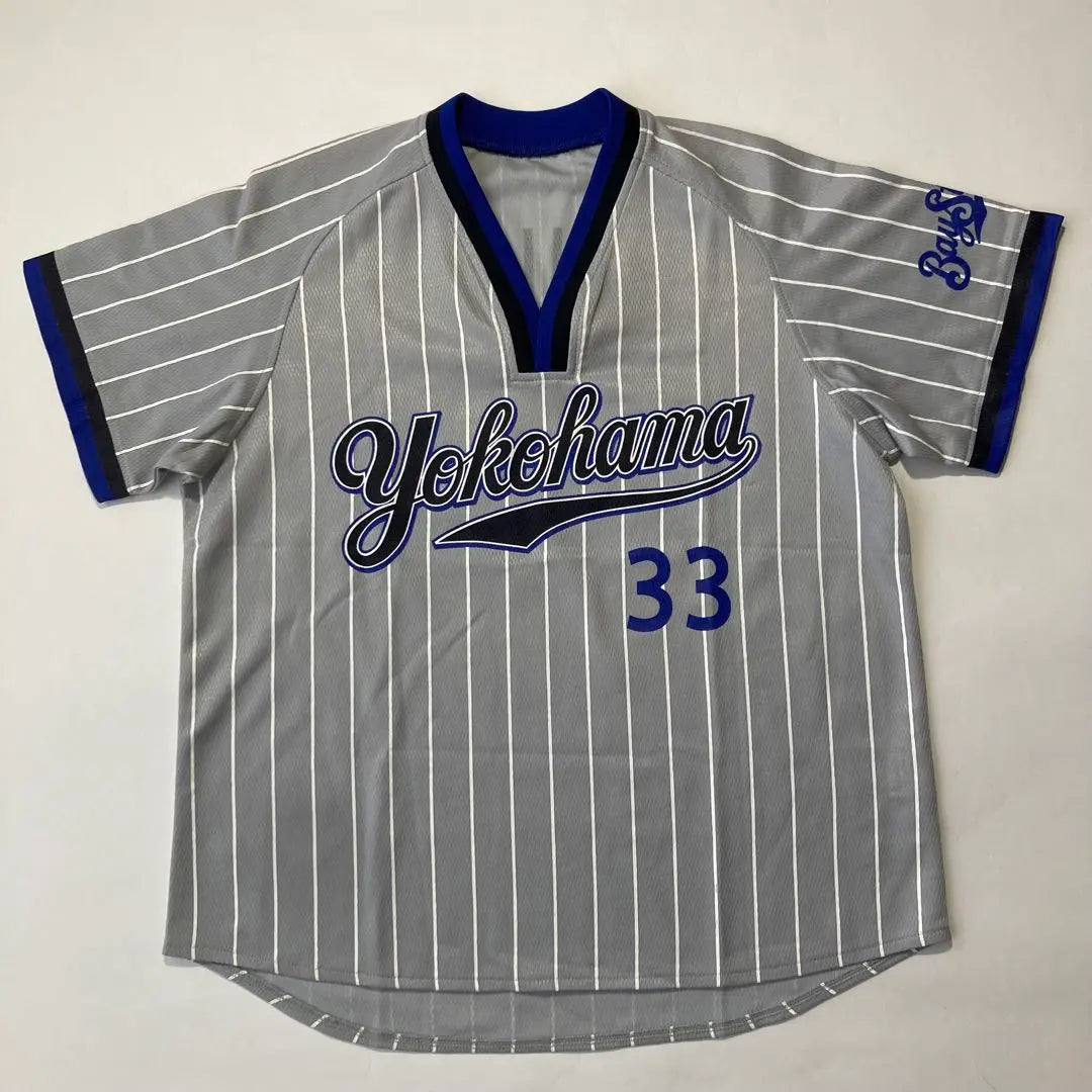 [Raro] Camiseta de béisbol del uniforme de Onishi Hiroaki de Yokohama BayStars, talla S