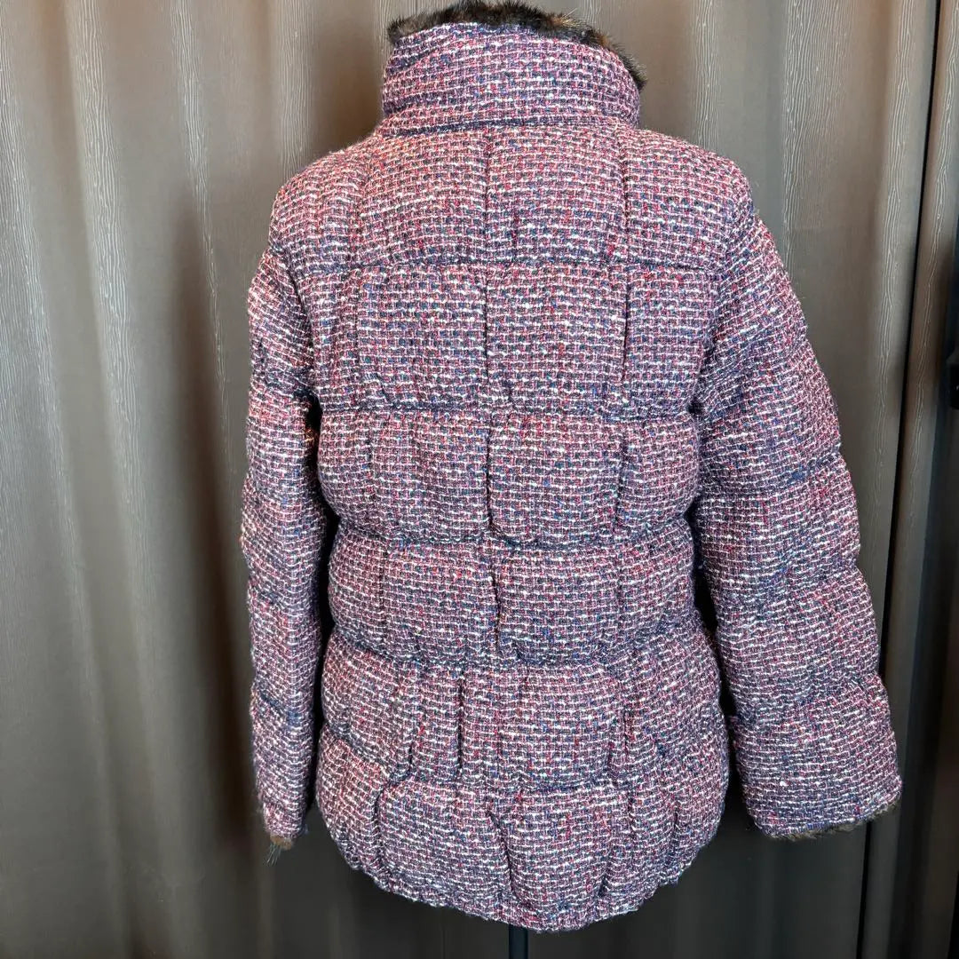 ★ Viaggioblu ★ Biaggiobe ★ M ★ Chaqueta de plumón de tweed ★ Visón ★ | ★ViaggioBlu★ビアッジョブルー★M★ツィードダウンジャケット★ミンク★