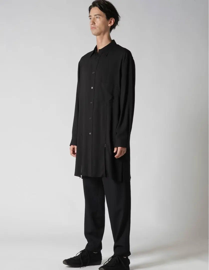 25SS YOHJI YAMAMOTO POUR HOMME Camisa de celulosa | 25ss Yohji Yamamoto POUR HOMME セルロースシャツ