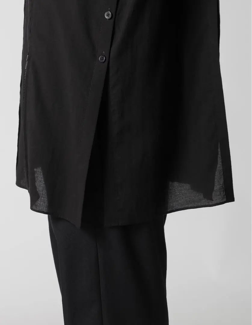 25SS YOHJI YAMAMOTO POUR HOMME Camisa de celulosa | 25ss Yohji Yamamoto POUR HOMME セルロースシャツ