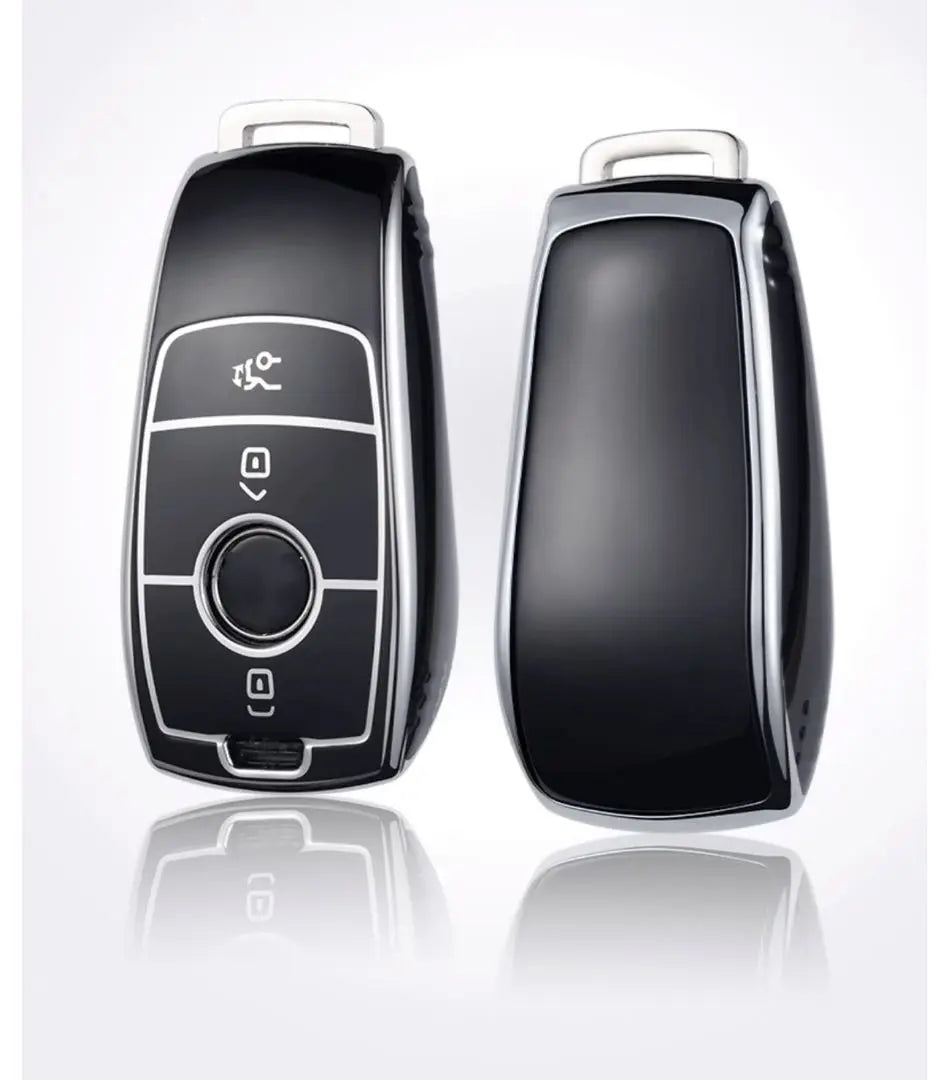 Mercedes-Benz Key Case Key Cover Silver-edged Type with White Ring Now on Sale!